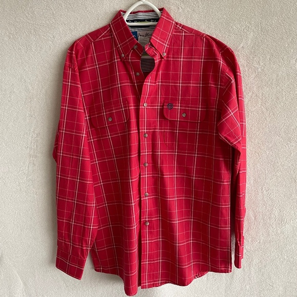 George Strait Cowboy Cut Collection by Wrangler / Men’s Long Sleeve Butt… - Picture 1 of 7